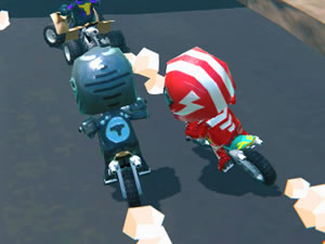 Crazy 2 Player Moto Racing