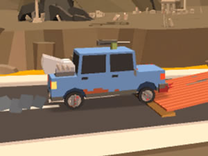 Zombie Derby: Blocky Roads