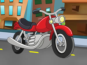 Cartoon Motorbike Jigsaw