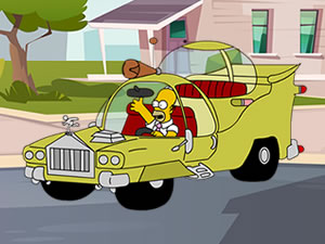 The Simpsons Car Jigsaw