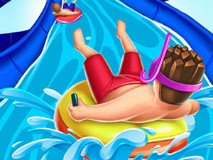 Slippery Water Slides Aquapark.io