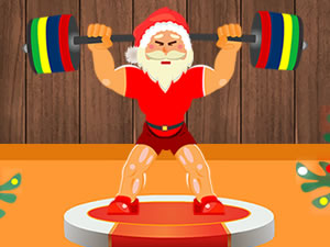 Santa Claus Weightlifter